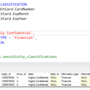 classifying table columns in SQL Server