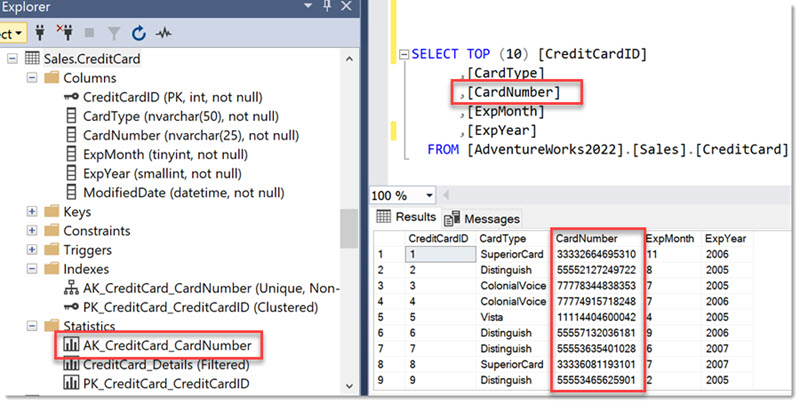 visual table definition