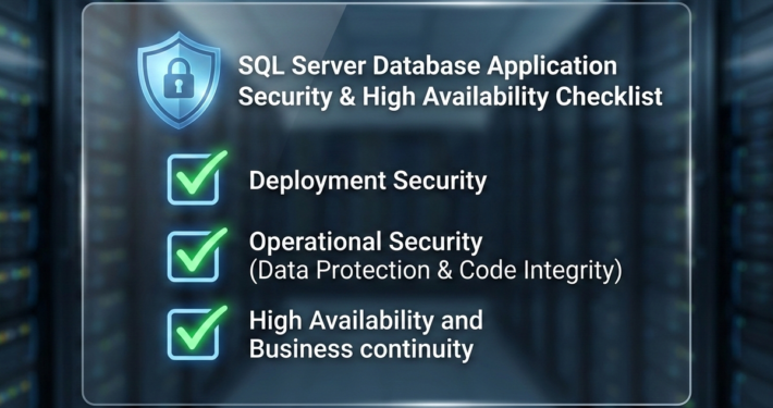 Database Application Security Checklist